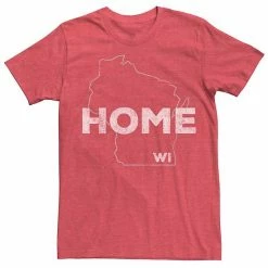 Licensed Character Men's Wisconsin Home State Graphic Tee