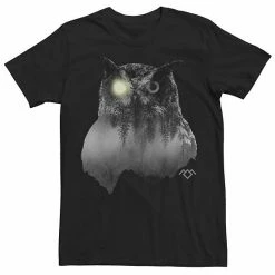 Licensed Character Men's Twin Peaks Spirit Owl Moon Light Tee