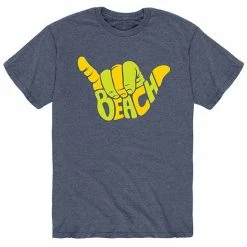Licensed Character Men's Beach Aloha Hand Gesture Tee Blue -Licensed Character Shop unnamed file 11042
