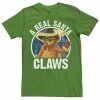 Licensed Character Men's Shrek Christmas Puss In Boots A Real Santa Claws Tee -Licensed Character Shop unnamed file 11046