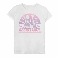 Licensed Character Girls' 7-16 Star Wars Join The Resistance Graphic Tee White -Licensed Character Shop unnamed file 11049