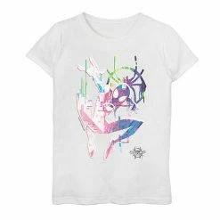 Licensed Character Girls' 7-16 Marvel Spider-Man Into The Spider-Verse Watercolor Miles Portrait Graphic Tee White -Licensed Character Shop unnamed file 11052