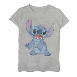 Licensed Character Disney's Lilo & Stitch Girls 7-16 Artsy Painted Stitch Graphic Tee