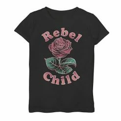 Licensed Character Girls 7-16 Rebel Child Rose Shimmer Design Graphic Tee