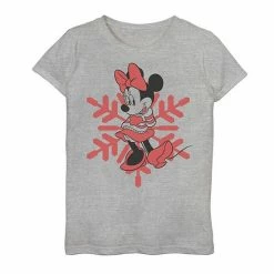 Licensed Character Girls 7-16 Disney Minnie Mouse Snowflake Tee