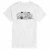 Licensed Character Men's Peanuts Group Outline Tee White -Licensed Character Shop unnamed file 11095
