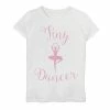 Licensed Character Girls 7-16 Tiny Dancer Ballerina Silhouette Graphic Tee -Licensed Character Shop unnamed file 11103