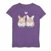 Licensed Character Girls 7-16 Corgi Cuddle And Love Poster Graphic Tee -Licensed Character Shop unnamed file 11108