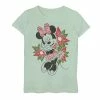 Licensed Character Girls 7-16 Disney Minnie Mouse Holiday Floral Graphic Tee -Licensed Character Shop unnamed file 11119
