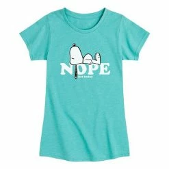 Licensed Character Girls 7-16 Peanuts Nope Not Today Tee Pink -Licensed Character Shop unnamed file 11123