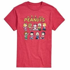 Licensed Character Men's Peanuts Friends Tee Red -Licensed Character Shop unnamed file 11129