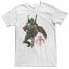 Licensed Character Big & Tall Star Wars Boba Fett Mandalorian Logo Tee Athletic Heather -Licensed Character Shop unnamed file 11140