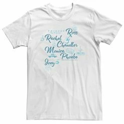 Licensed Character Big & Tall Friends All The Friends Symbols Name Stack Tee White -Licensed Character Shop unnamed file 11150