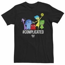 Licensed Character Big & Tall Disney / Pixar Inside Out Complicated Emotions Tee Navy Heather
