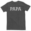Licensed Character Big & Tall Father's Day Papa Simple Block Letters Tee Navy Heather -Licensed Character Shop unnamed file 11170