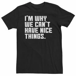 Licensed Character Big & Tall "I'm Why We Can't Have Nice Things" Tee