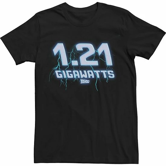 Licensed Character Big & Tall Back To The Future 1.21 Gigawatts Vintage Tee 3 Licensed Character Big & Tall Back To The Future 1.21 Gigawatts Vintage Tee