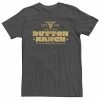 Licensed Character Big & Tall Yellowstone Dutton Ranch Montana ESTD 1886 Stacked Logo Tee -Licensed Character Shop unnamed file 11255