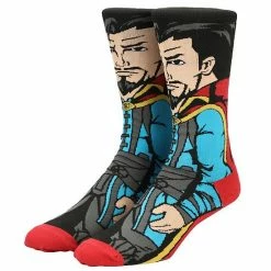Licensed Character Men's Marvel Avengers Dr Strange Crew Socks