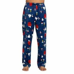 Licensed Character Men's Peanuts Snowman Snoopy Sleep Pants
