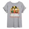 Licensed Character Juniors' Peanuts "Giving Thanks" Oversized Graphic Tee -Licensed Character Shop unnamed file 11305