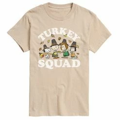 Licensed Character Men's Peanuts Turkey Squad Tee Beige Khaki -Licensed Character Shop unnamed file 1132