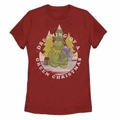Licensed Character The Muppets Kermit The Frog "Dreaming Of Green Christmas" Tee