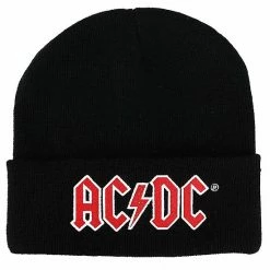 Licensed Character ACDC Logo Embroidery Knit Beanie