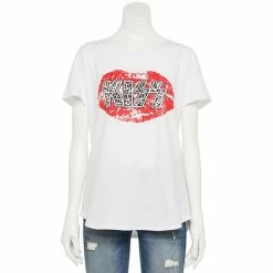 Licensed Character Women's Kiss Logo Graphic Tee