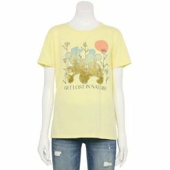 Licensed Character Disney Women's Mickey & Minnie Get Lost Graphic Tee