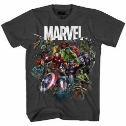 Licensed Character Boys 8-20 & Husky Marvel Avengers Tee Navy Comic