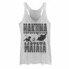 Licensed Character Juniors' Disney's The Lion King Hakuna Matata Tank Top White Heather -Licensed Character Shop unnamed file 11416
