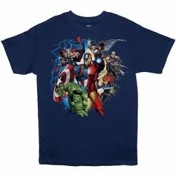 Licensed Character Boys 8-20 & Husky Marvel Avengers Tee Navy Comic -Licensed Character Shop unnamed file 1142