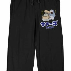 Licensed Character Men's Samezu Shark With A Cat & Kanji Logo Sleep Pants -Licensed Character Shop unnamed file 11459