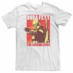 Licensed Character Big & Tall Star Wars Boba Fett The Legend Lives Good Bad Boba Tee Black -Licensed Character Shop unnamed file 11467