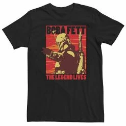 Licensed Character Big & Tall Star Wars Boba Fett The Legend Lives Good Bad Boba Tee Black -Licensed Character Shop unnamed file 11468