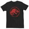 Licensed Character Big & Tall Jurassic World Red Logo Glitch Coin Tee Charcoal Heather -Licensed Character Shop unnamed file 11481