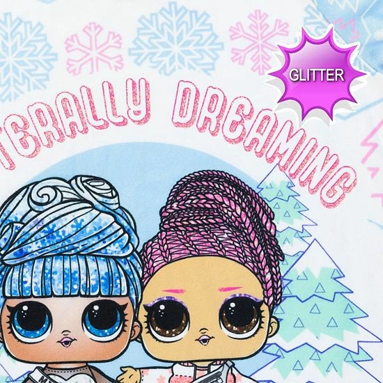 Licensed Character Girls 4-12 L.O.L Surprise! Glitterally Dreaming Nightgown 5 Licensed Character Girls 4-12 L.O.L Surprise! Glitterally Dreaming Nightgown - Image 3