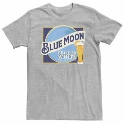 Licensed Character Big & Tall Blue Moon Beer Square Logo Tee