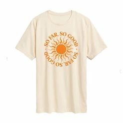 Licensed Character Juniors' " So Far So Good" Sunshine Graphic Tee Grey