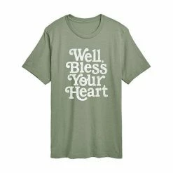 Licensed Character Juniors' "Well Bless Your Heart" Premium Boyfriend Tee Gray -Licensed Character Shop unnamed file 11537