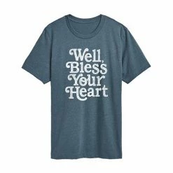 Licensed Character Juniors' "Well Bless Your Heart" Premium Boyfriend Tee Gray -Licensed Character Shop unnamed file 11538