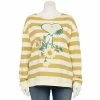 Licensed Character Plus Size Peanuts Snoopy Flower Graphic Sweatshirt -Licensed Character Shop unnamed file 1154