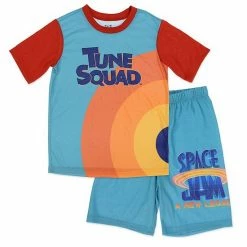 Licensed Character Boys 4-12 Space Jam Tune Squad Uniform Top & Bottoms Pajama Set