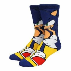Licensed Character Men's Sonic Modern Crew Socks