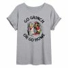 Licensed Character Juniors' Dr. Seuss Grinch Home Oversized Graphic Tee -Licensed Character Shop unnamed file 11611