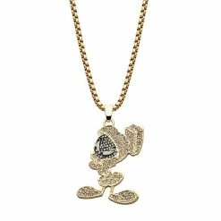 Licensed Character Marvin The Martian Gold Plated Cubic Zirconia Pendant Necklace
