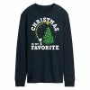 Licensed Character Men's Peanuts Christmas Tree Long Sleeve Tee Black -Licensed Character Shop unnamed file 11641