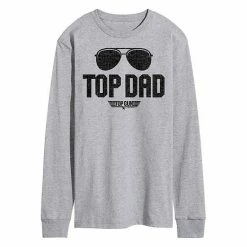 Licensed Character Men's Top Gun Top Dad Long Sleeve Tee