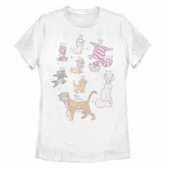 Licensed Character Disney's Cats Of Disney Juniors' Name Portraits Graphic Tee